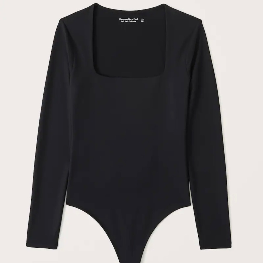Abercrombie Square Neck Long Sleeve Bodysuit
